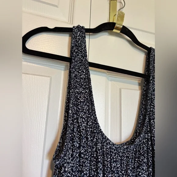 Faherty Sunseeker Midi Dress in Navy Riverton Ditsy floral spring summer - Picture 7 of 11